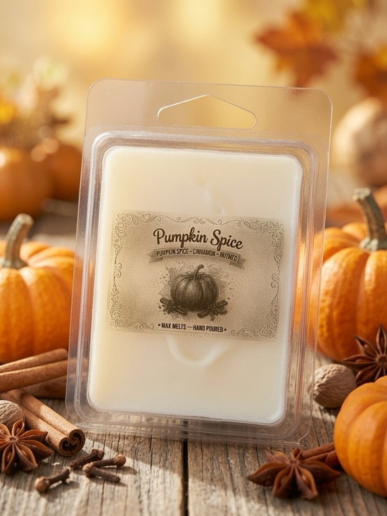 Hand Crafted Other - Pumpkin Spice Wax Melts - Pumpkin Cinnamon Nutmeg Scent
